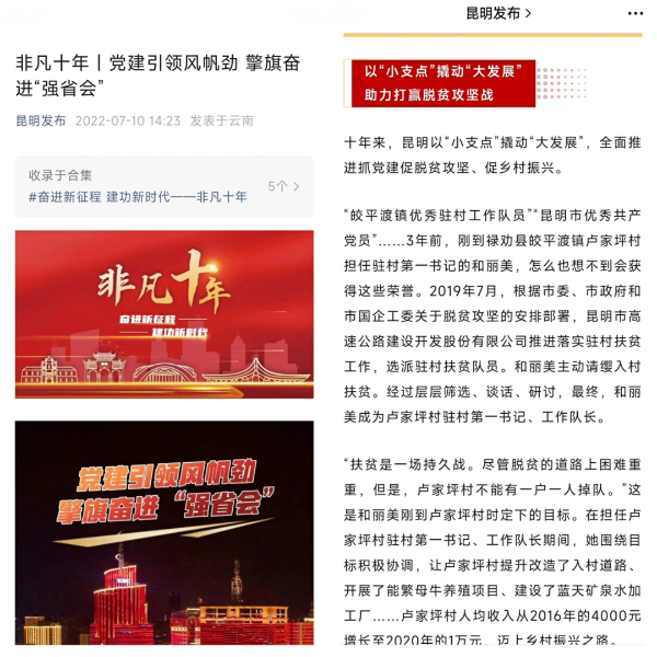 公司乡村振兴工作取得的一系列成果 公司乡村振兴工作取得的一系列成果