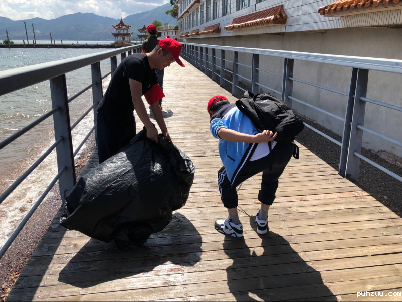 2018.5.4 澄江抚仙湖捡垃圾
